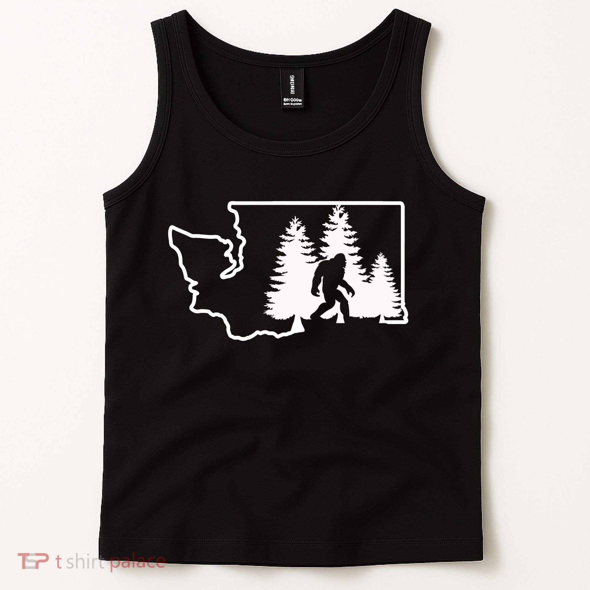 State Of Washington Big Foot Tank Top