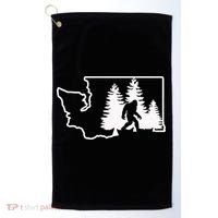 State Of Washington Big Foot Golf Towel thumb 0