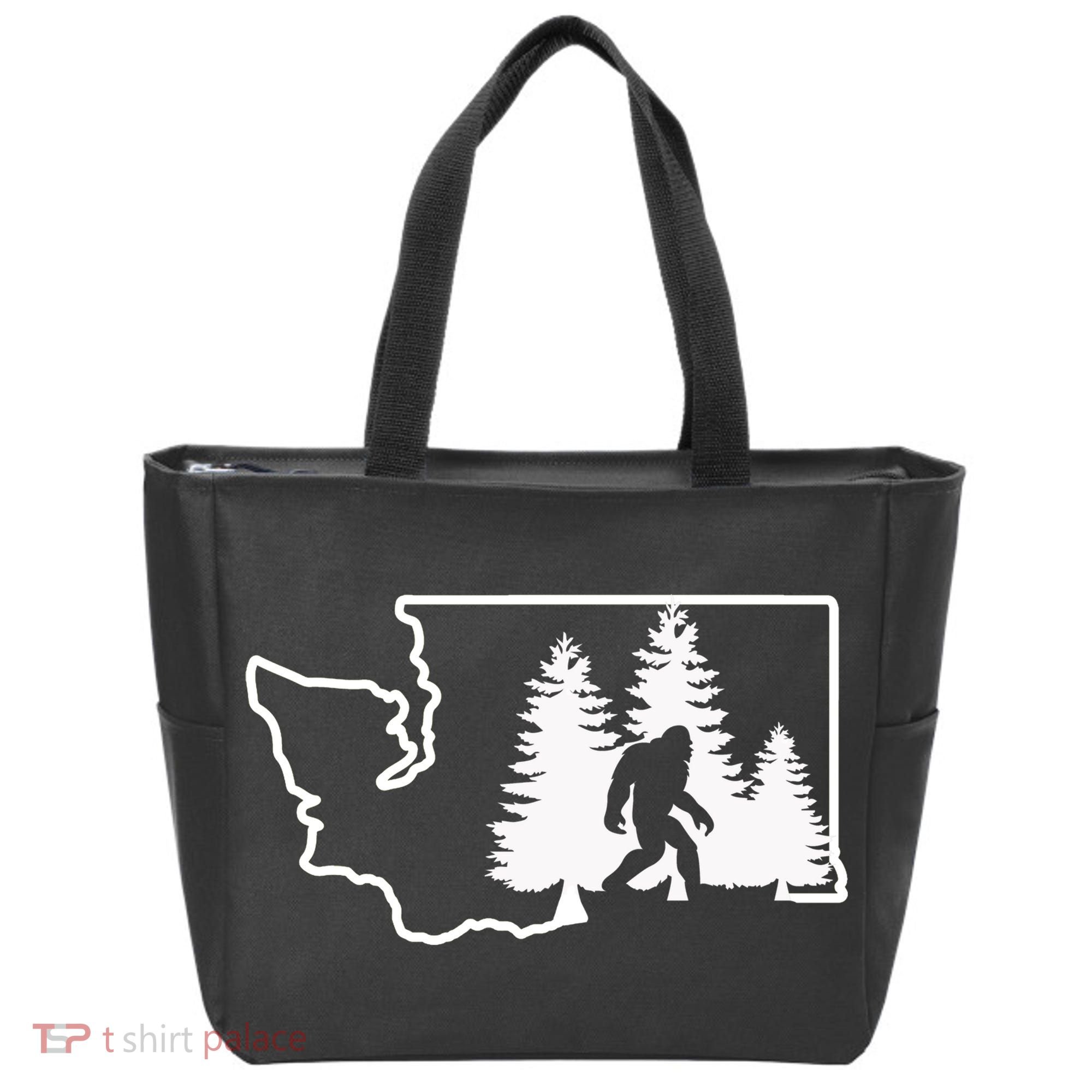 State Of Washington Big Foot Tote Bag