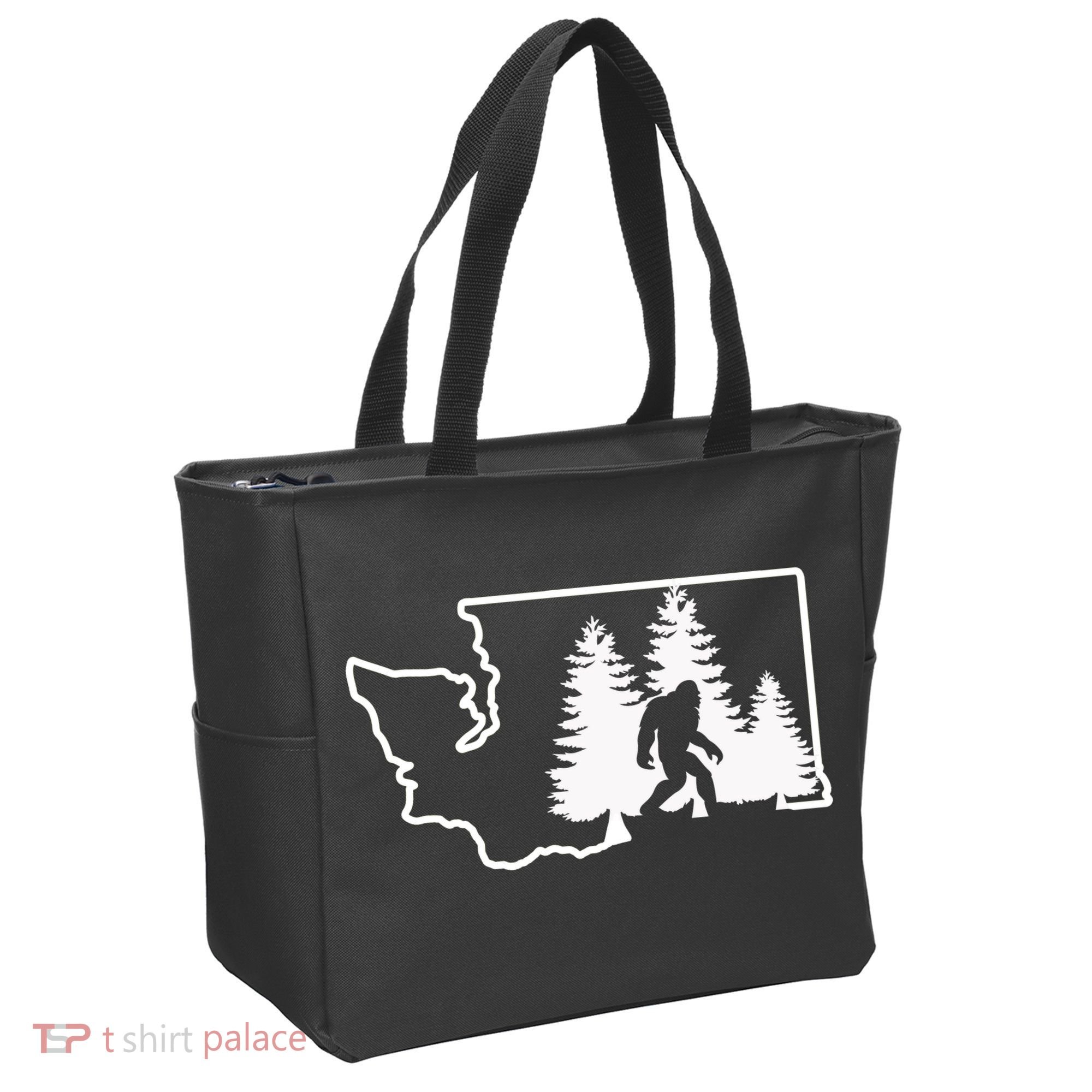 State Of Washington Big Foot Tote Bag