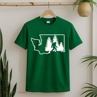 State Of Washington Big Foot T-Shirt thumb 2
