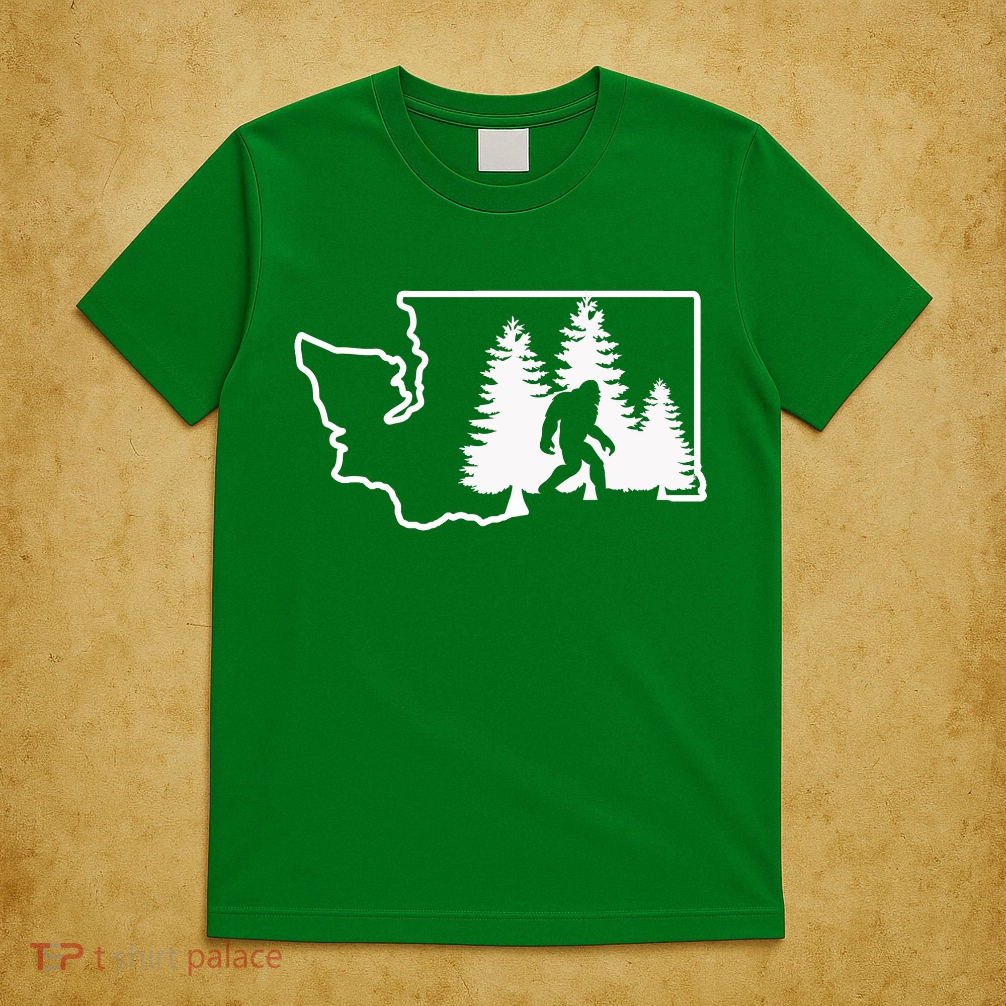 State Of Washington Big Foot T-Shirt