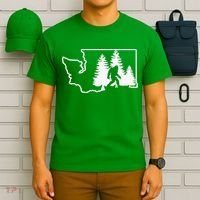 State Of Washington Big Foot T-Shirt thumb 6