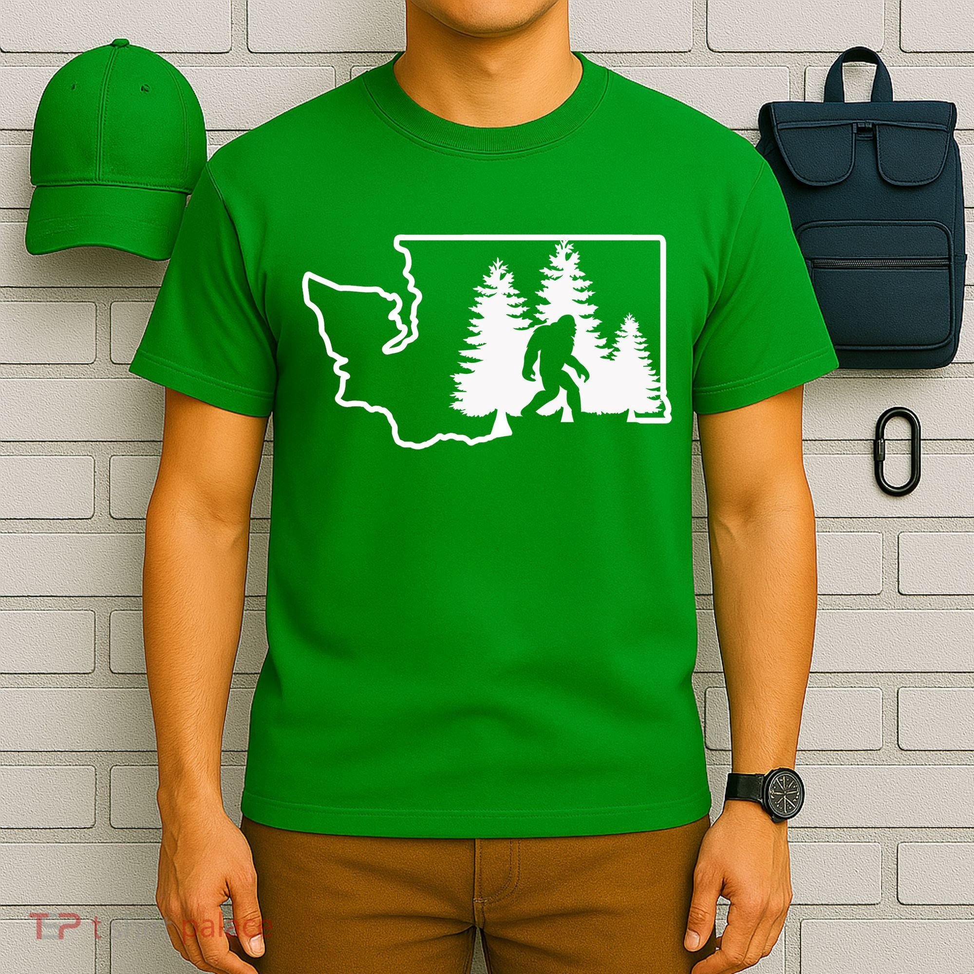 State Of Washington Big Foot T-Shirt