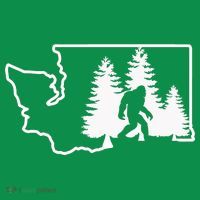 State Of Washington Big Foot Baby Bodysuit thumb 2