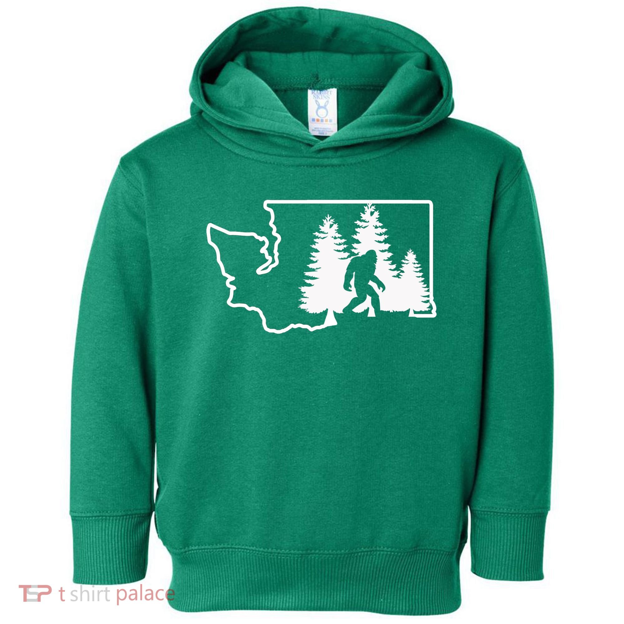 State Of Washington Big Foot Toddler Hoodie
