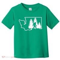 State Of Washington Big Foot Toddler T-Shirt thumb 0