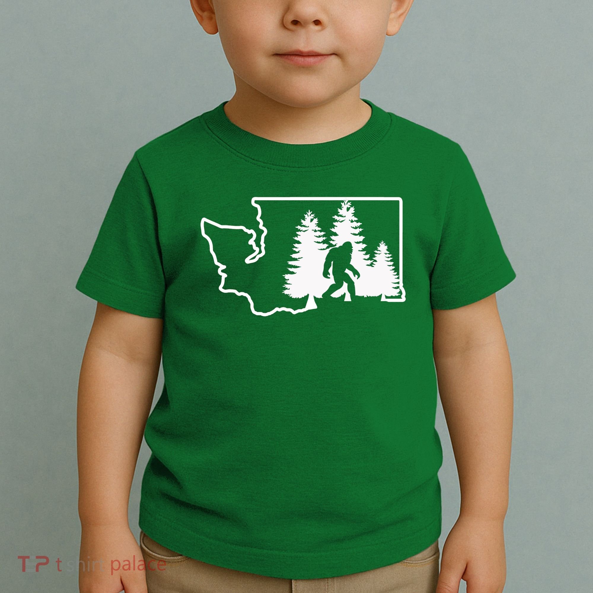 State Of Washington Big Foot Toddler T-Shirt