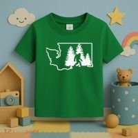 State Of Washington Big Foot Toddler T-Shirt thumb 3