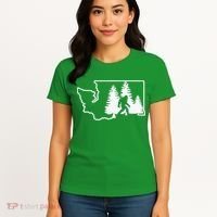 State Of Washington Big Foot Women's T-Shirt thumb 4