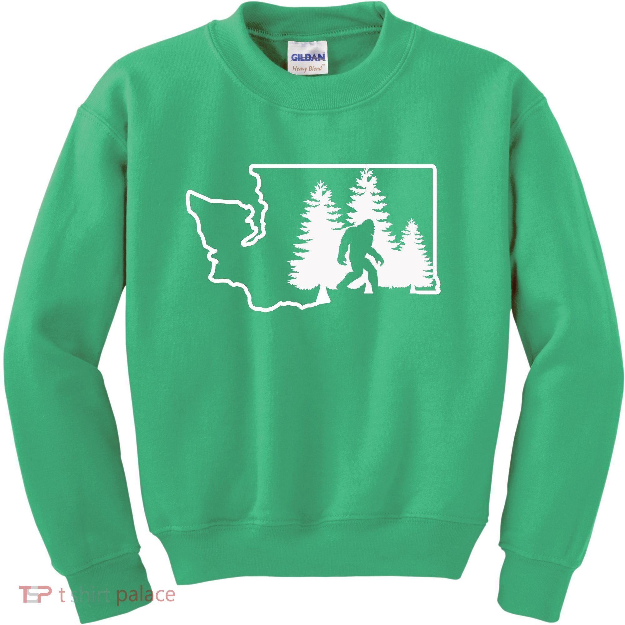 State Of Washington Big Foot Kids Sweatshirt