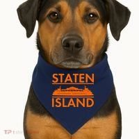 Staten Island Ferry New York USA-Made Doggie Bandana thumb 1