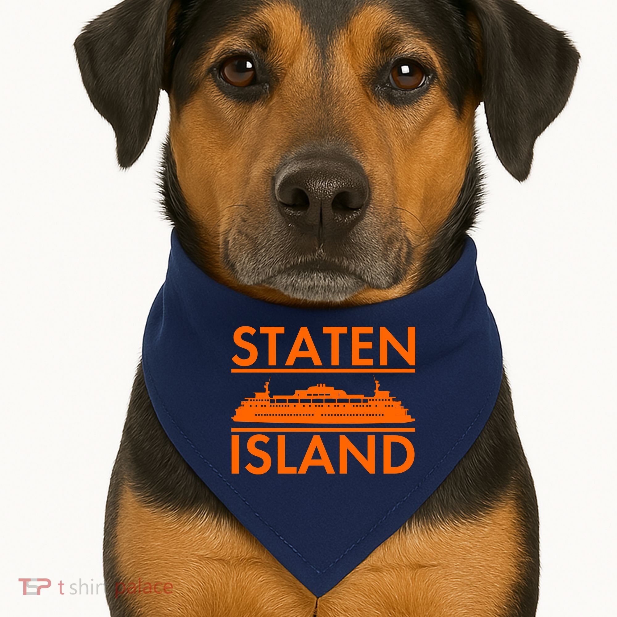 Staten Island Ferry New York USA-Made Doggie Bandana