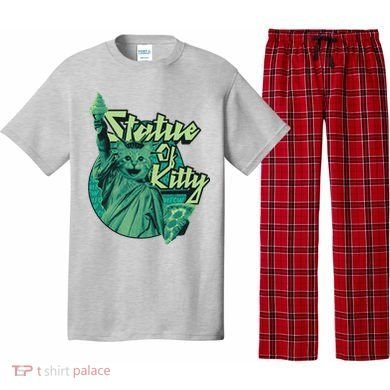 Statue Of Kitty Pajama Set