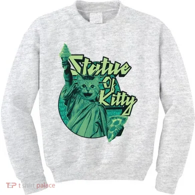 Statue Of Kitty Kids Sweatshirt