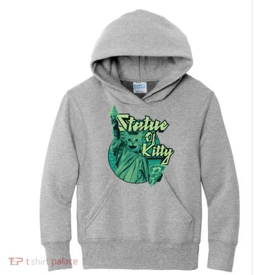Statue Of Kitty Kids Hoodie