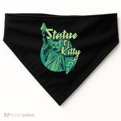 Statue Of Kitty USA-Made Doggie Bandana