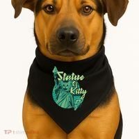 Statue Of Kitty USA-Made Doggie Bandana thumb 1