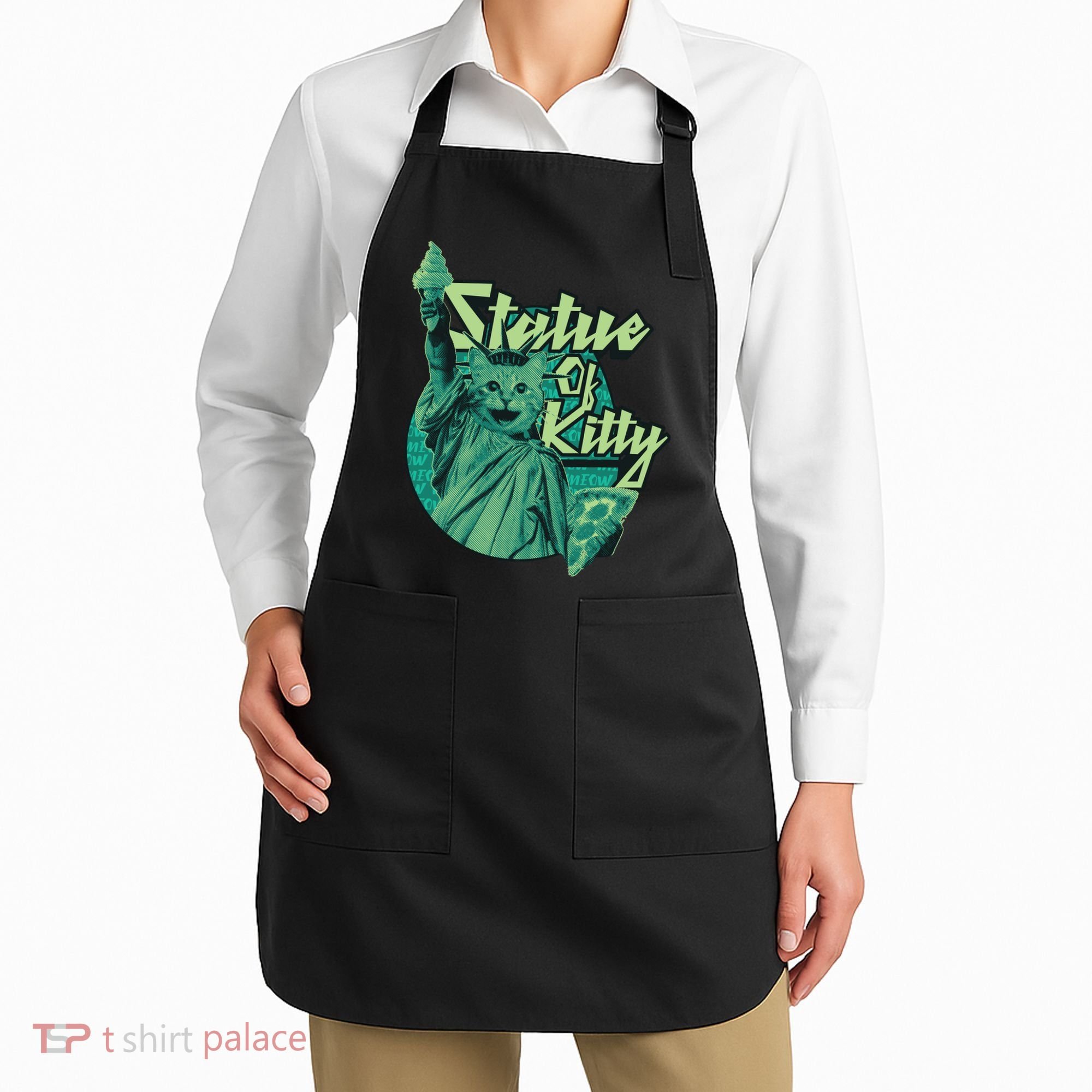 Statue Of Kitty Apron