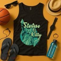 Statue Of Kitty Tank Top thumb 4