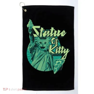 Statue Of Kitty Golf Towel