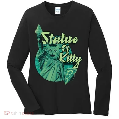 Statue Of Kitty Women's Long Sleeve Shirt