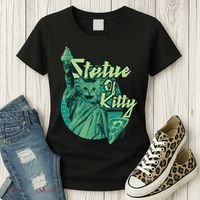 Statue Of Kitty Women's T-Shirt thumb 3
