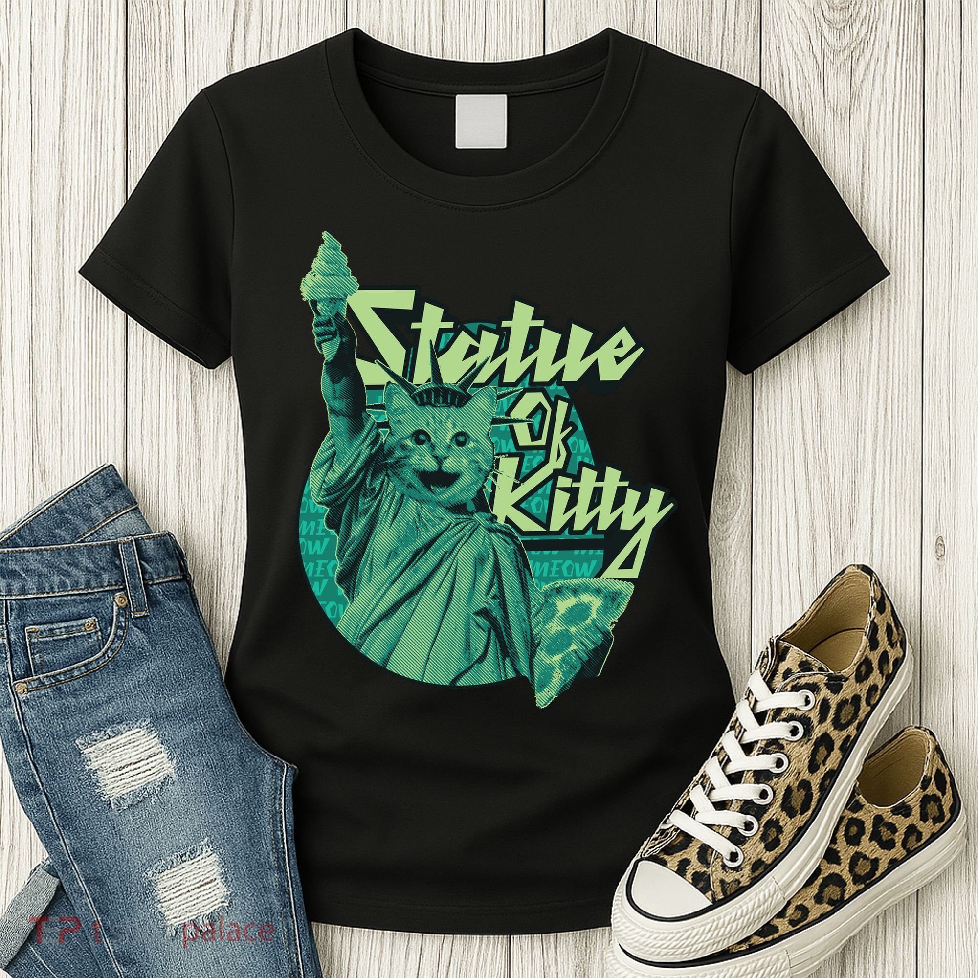 Statue Of Kitty Women's T-Shirt