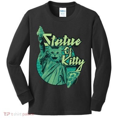 Statue Of Kitty Kids Long Sleeve Shirt