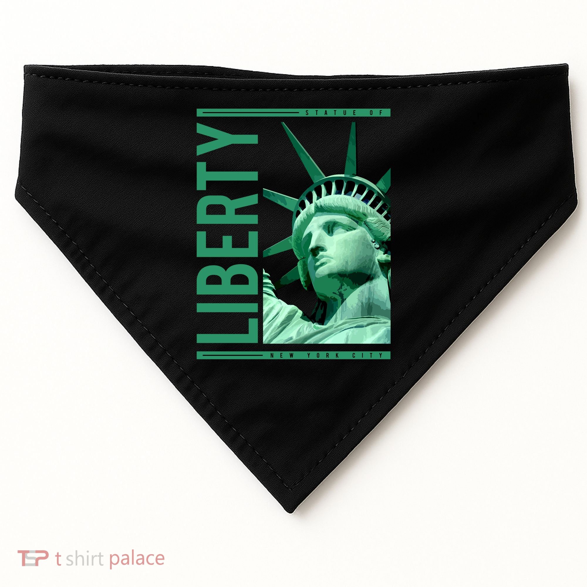 Statue of Liberty USA-Made Doggie Bandana