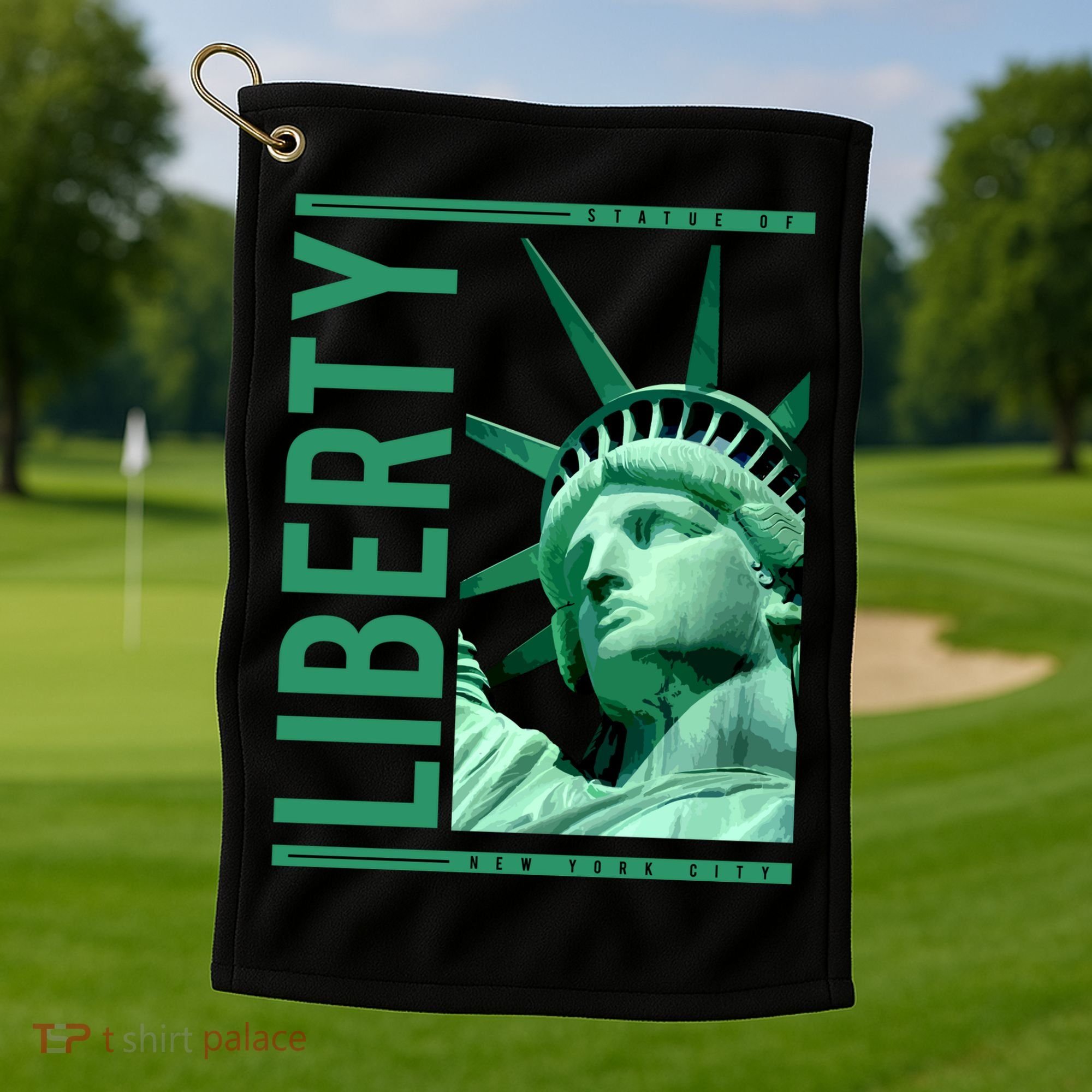 Statue of Liberty Golf Towel