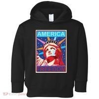 Statue of Liberty America Freedom Retro Vote Poster Toddler Hoodie thumb 0