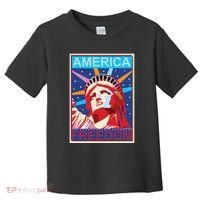 Statue of Liberty America Freedom Retro Vote Poster Toddler T-Shirt thumb 0
