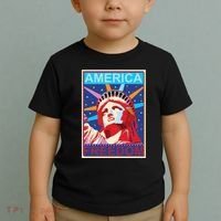 Statue of Liberty America Freedom Retro Vote Poster Toddler T-Shirt thumb 2