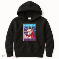 Statue of Liberty America Freedom Retro Vote Poster Kids Hoodie thumb 0