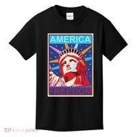 Statue of Liberty America Freedom Retro Vote Poster Kids T-Shirt thumb 0