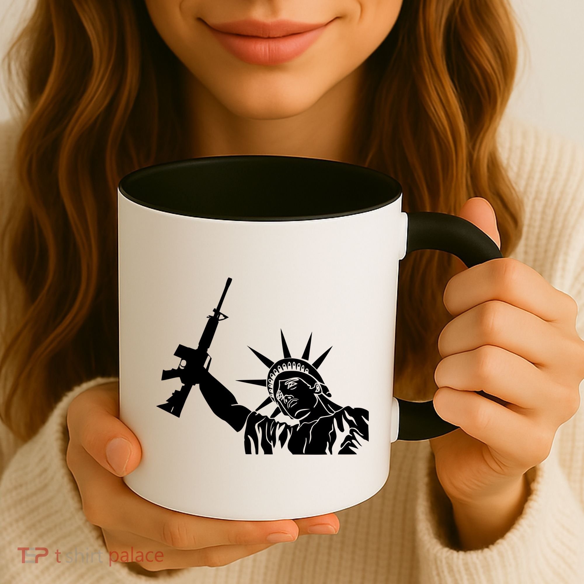 Statue of Liberty AR-15 Gun Rights Coffee Mug