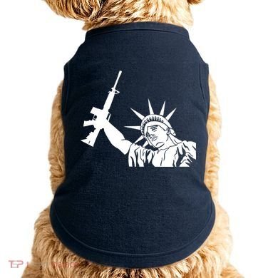 Statue of Liberty AR-15 Gun Rights Doggie Tank