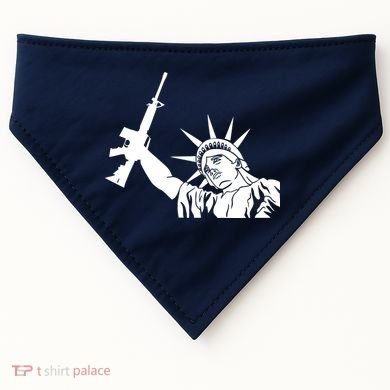 Statue of Liberty AR-15 Gun Rights USA-Made Doggie Bandana