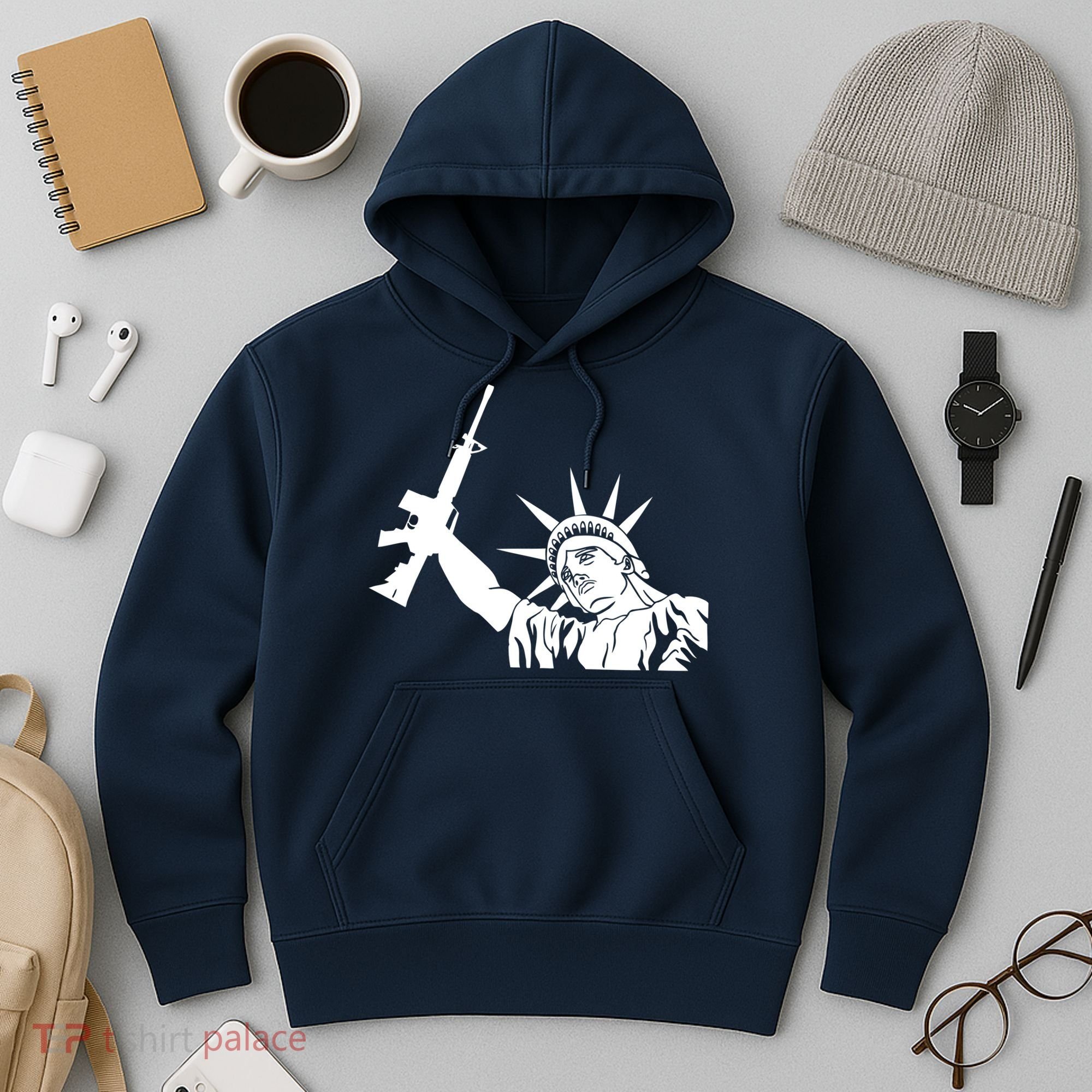 Statue of Liberty AR-15 Gun Rights Hoodie