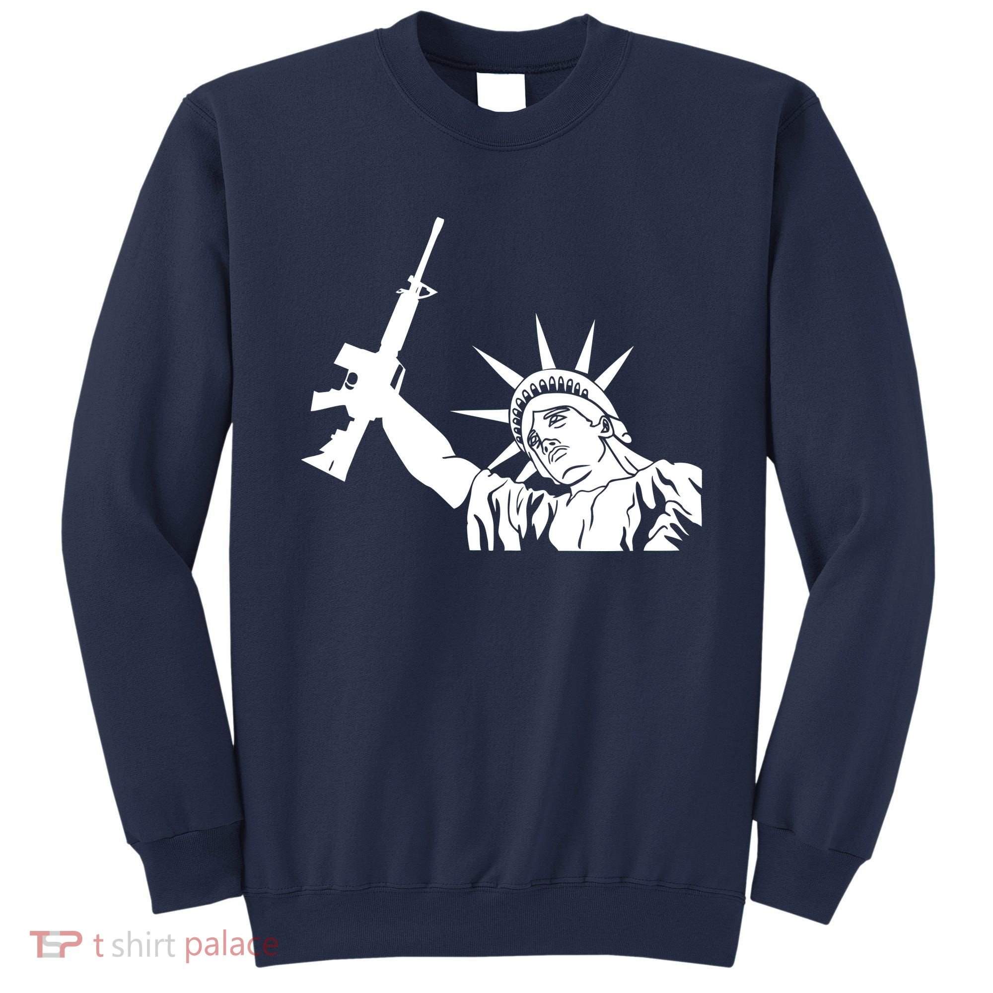 Statue of Liberty AR-15 Gun Rights Sweatshirt