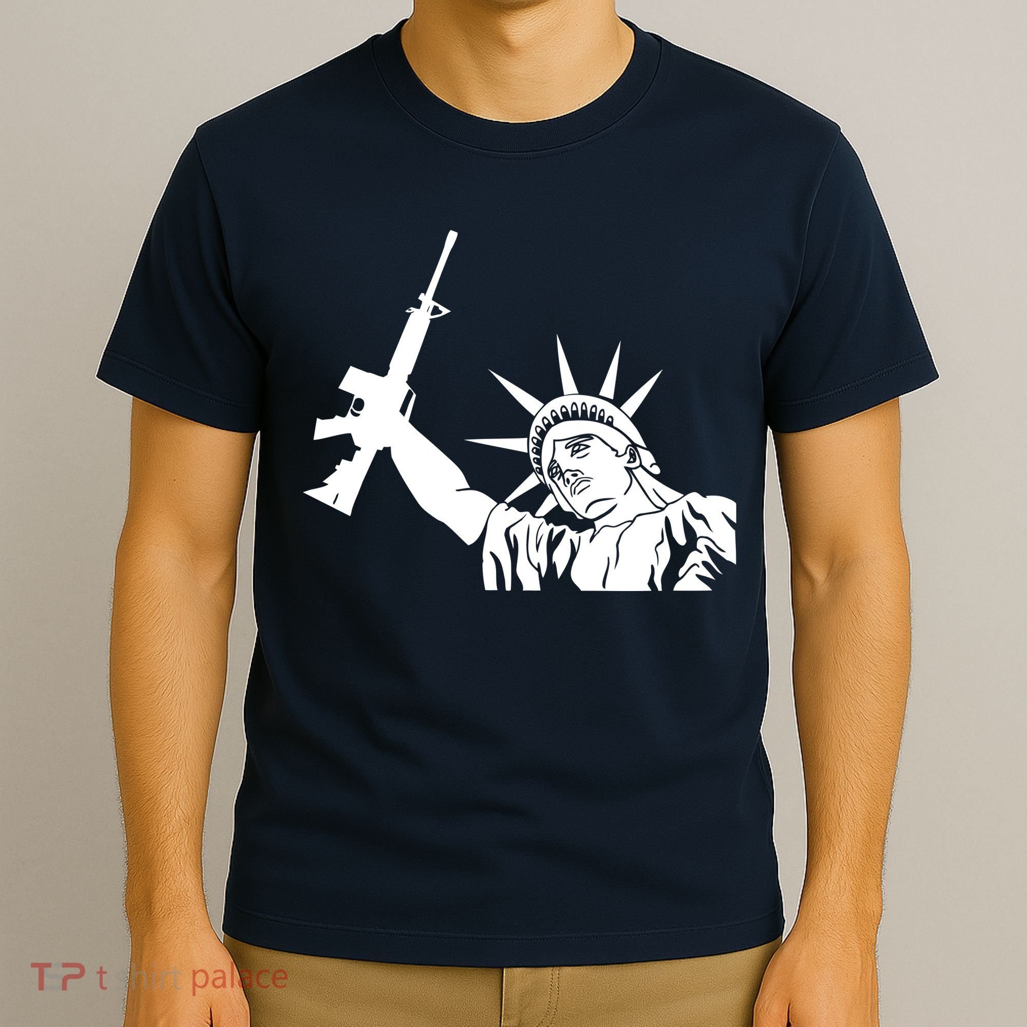 Statue of Liberty AR-15 Gun Rights T-Shirt