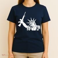 Statue of Liberty AR-15 Gun Rights T-Shirt thumb 4