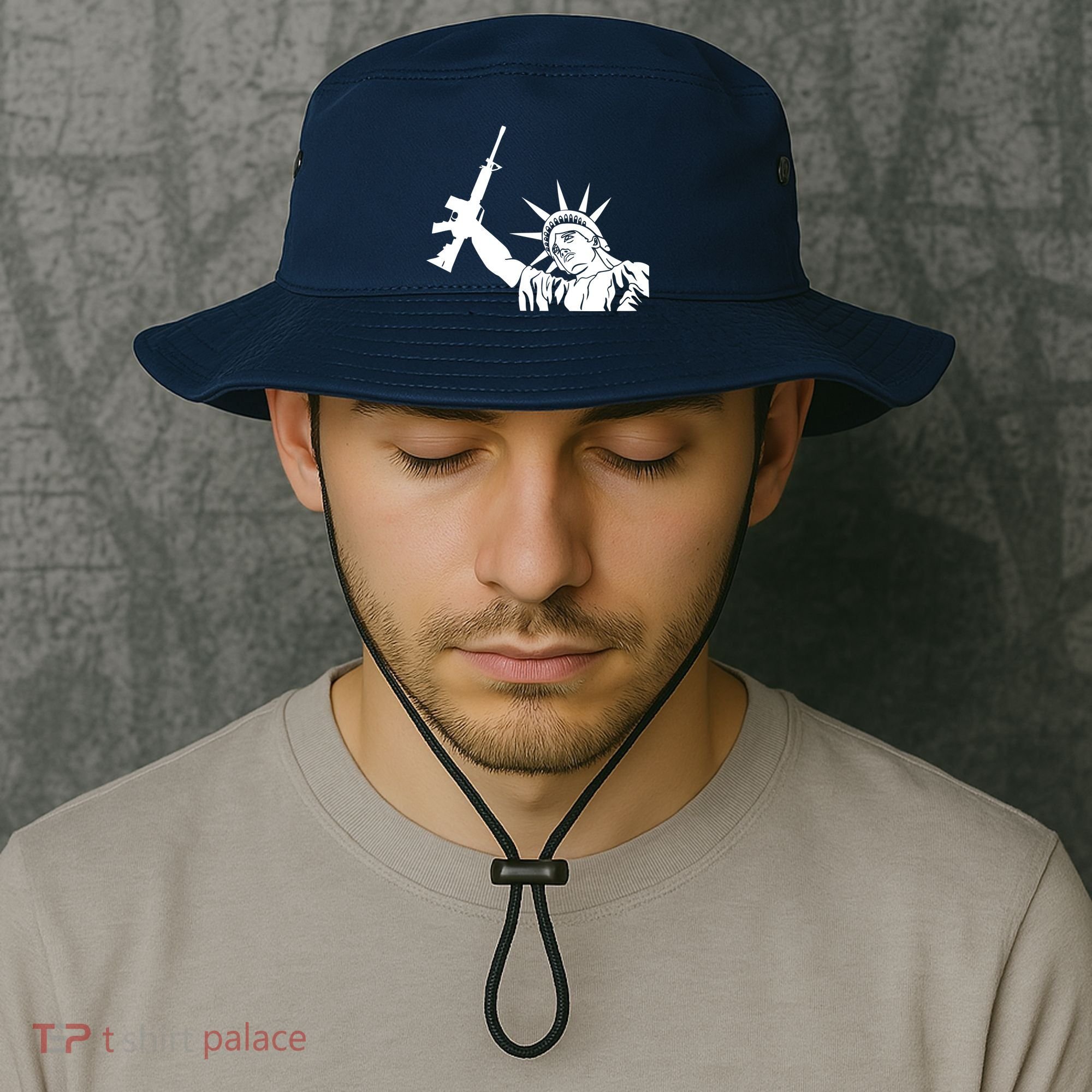 Statue of Liberty AR-15 Gun Rights Bucket Hat