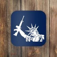 Statue of Liberty AR-15 Gun Rights Coaster thumb 0