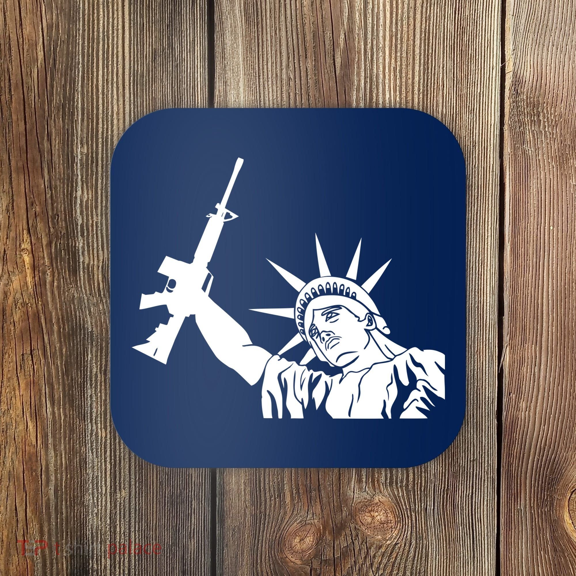 Statue of Liberty AR-15 Gun Rights Coaster