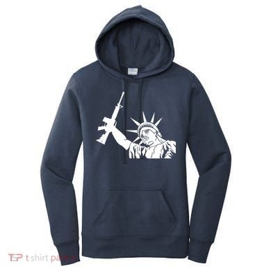 Statue of Liberty AR-15 Gun Rights Women's Hoodie