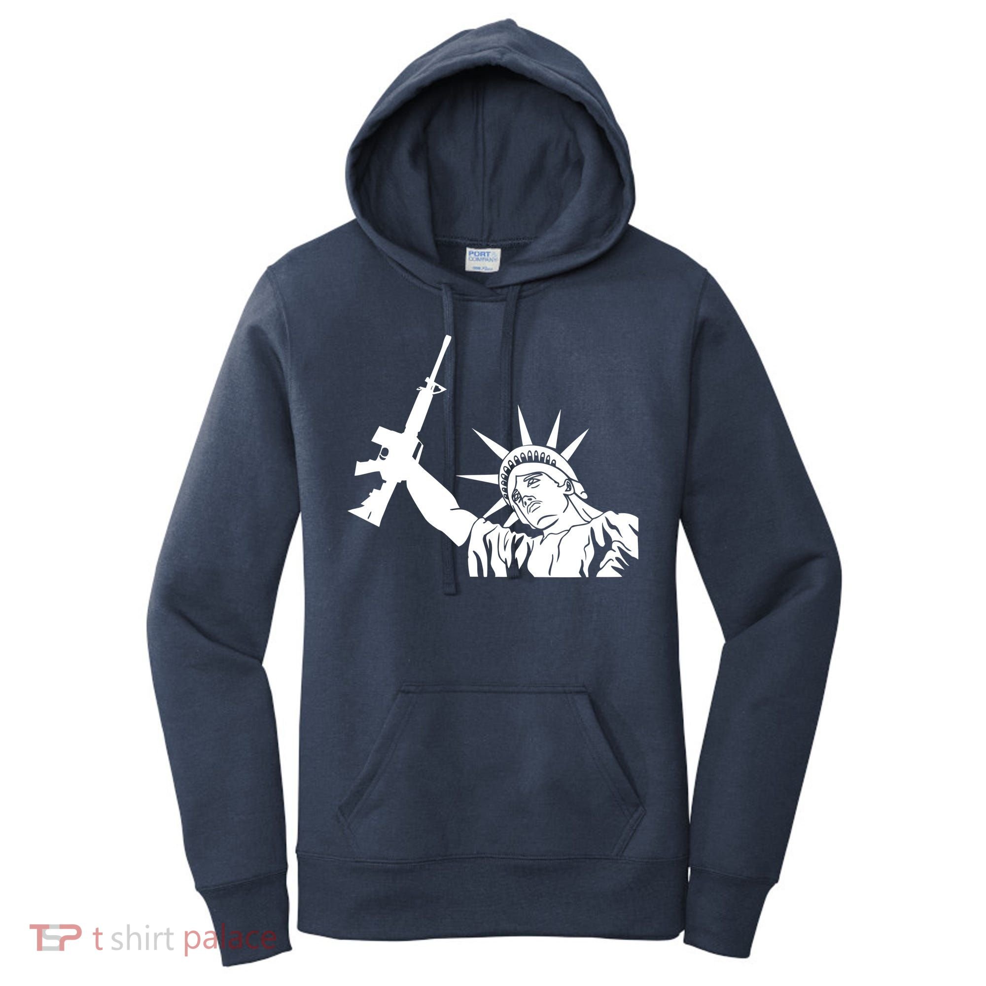 Statue of Liberty AR-15 Gun Rights Women's Hoodie
