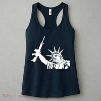 Statue of Liberty AR-15 Gun Rights Women's Tank Top thumb 3
