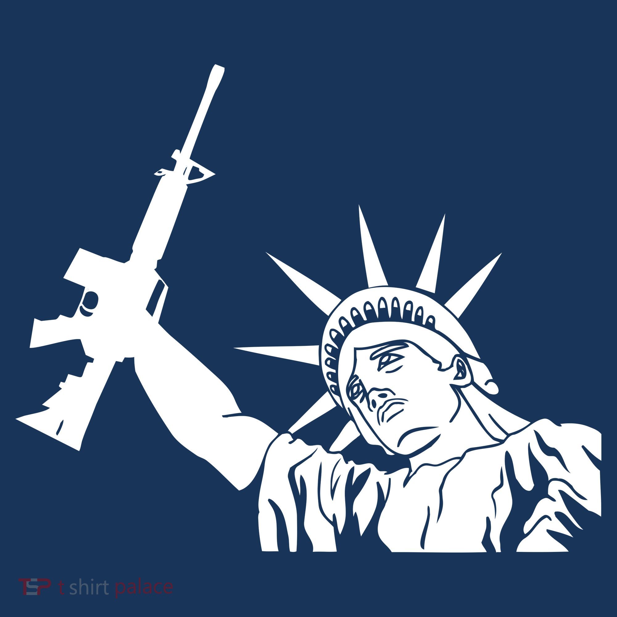 Statue of Liberty AR-15 Gun Rights Women's Tank Top